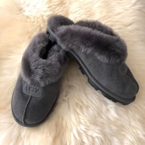 UGG COQUETTE SLIPPER WOMENS GREY SIZE 10 NEW